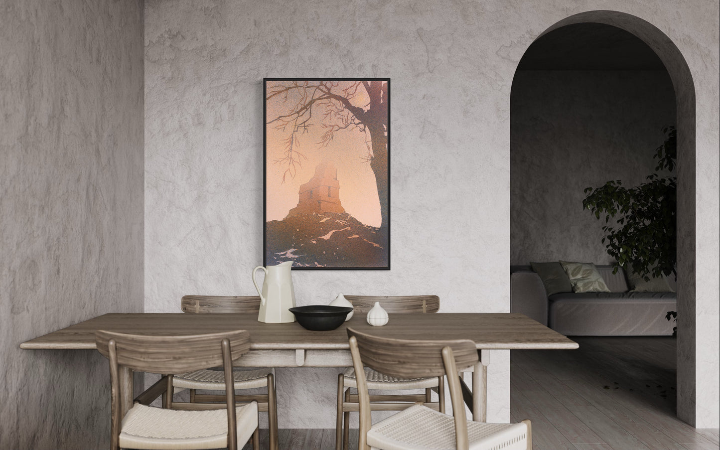 Mayan temple in Tikal, Guatemala. Painting watercolor Tikal temple Guatemala art Mayan ruins watercolor painting Mayan (original painting)