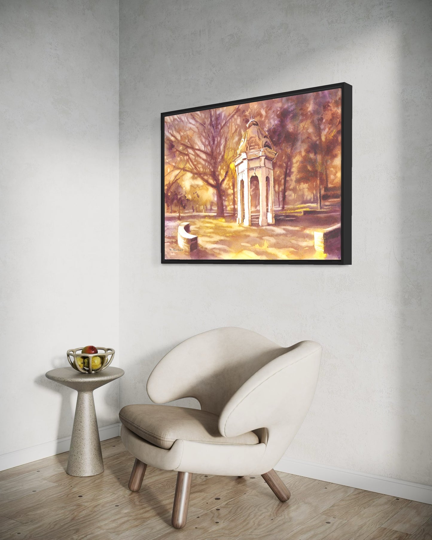 ECU Cupola art print in bold watercolor style, perfect for college dorms or alumni offices.