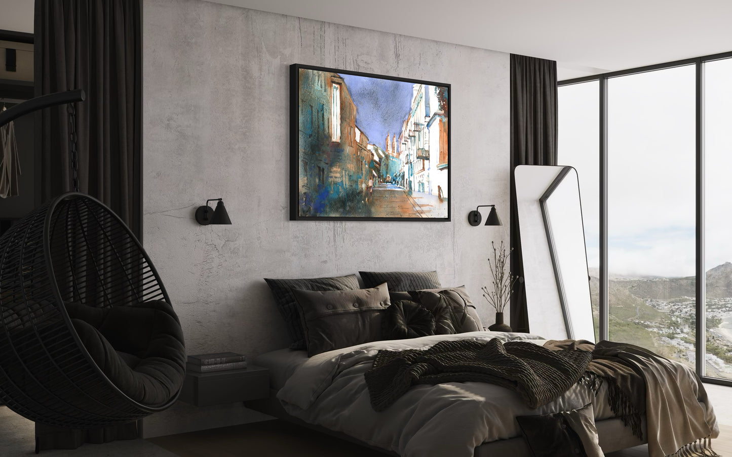 Vilniaus Street & church of St. Francis Xavier in Old Town of Kaunas, Lithuania (original)