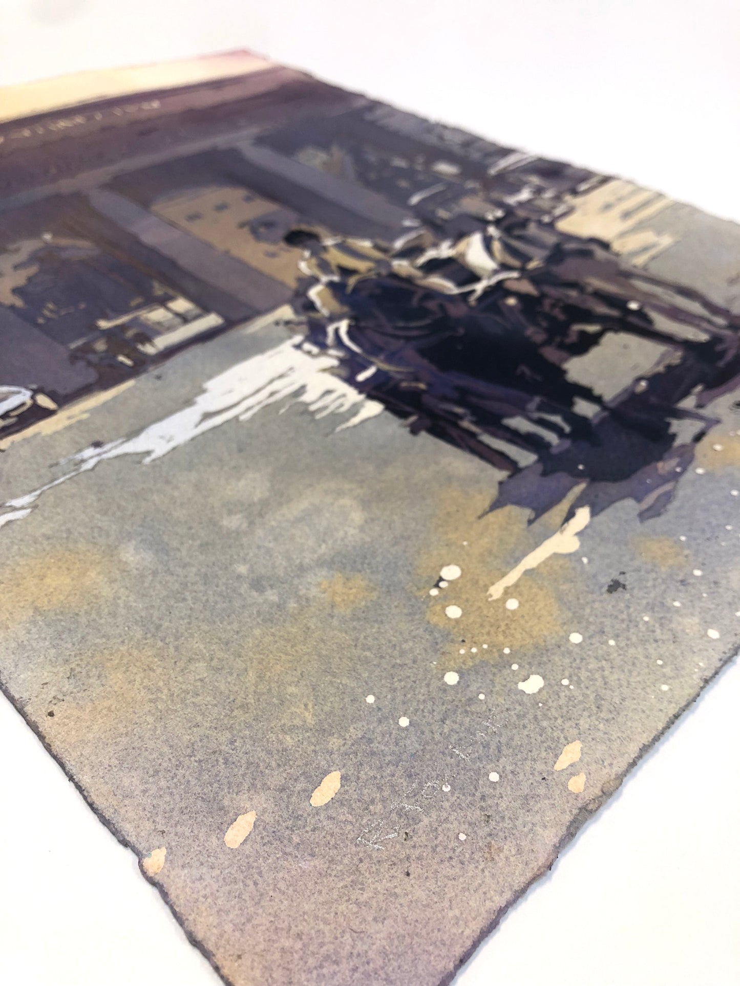 Vienna horse-drawn carriage Austria colorful art for house  travel essentials (original)