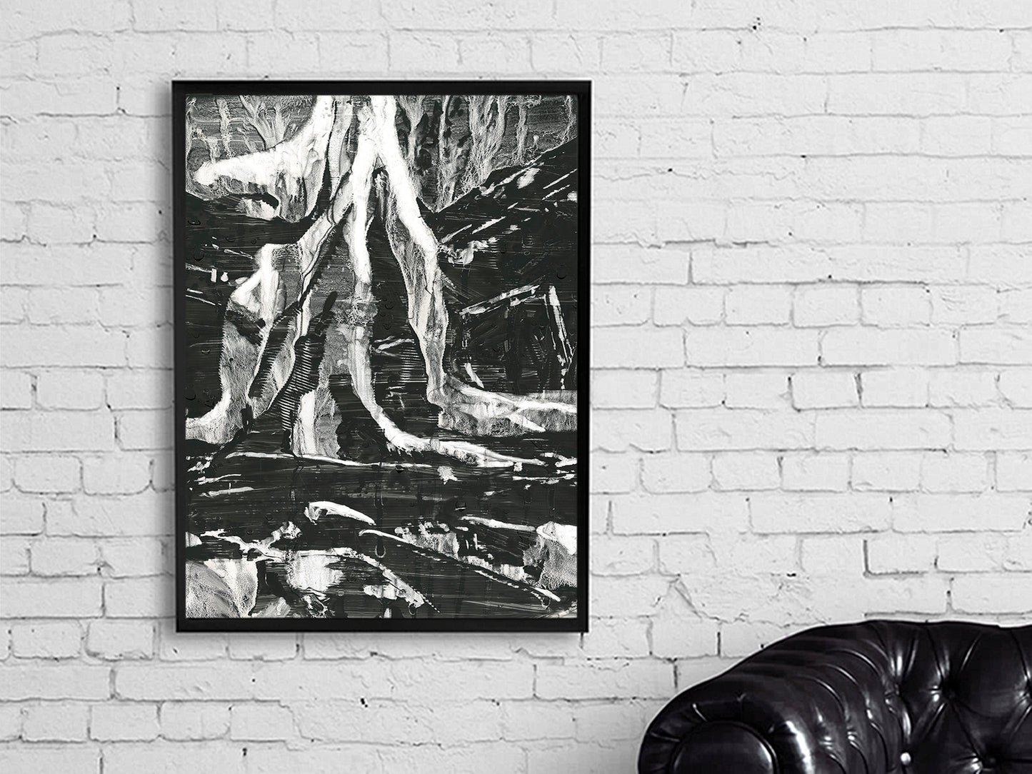 Watercolor painting capturing the surreal beauty of a sycamore tree overtaking the ancient ruins of Ta Prohm Temple at Angkor Wat in Siem Reap, Cambodia—perfect travel wall decor.
