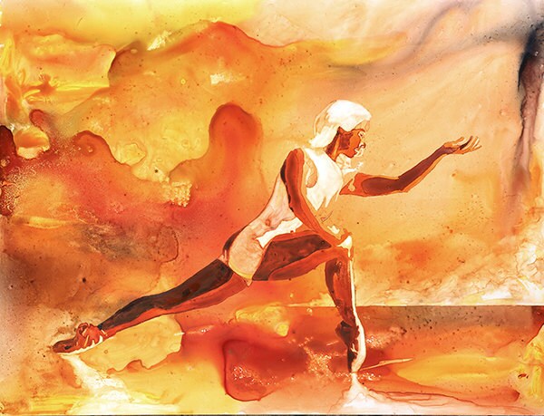Bailarina bailando con zapatillas de ballet. Impresión de bellas artes Ballerina art Ballerina pintura acuarela giclee Impresión de arte Acuarela (impresión)