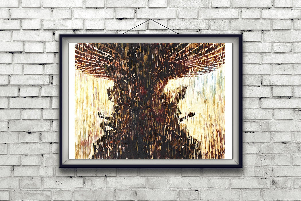 Fountain at Las Vegas Casino- Las Vegas, Nevada.  Las Vegas art.  Watercolor painting fine art print statues Las Vegas artwork Paris casino (original)