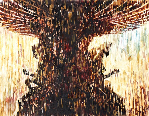 Fountain at Las Vegas Casino- Las Vegas, Nevada.  Las Vegas art.  Watercolor painting fine art print statues Las Vegas artwork Paris casino (original)