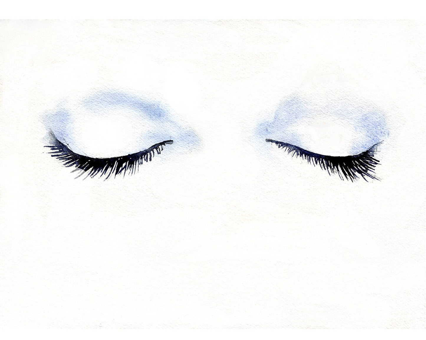 Woman's eyes fashion illustration.  Watercolor painting of woman's eyelashes, fashion illustration womans eyes watercolor painting art