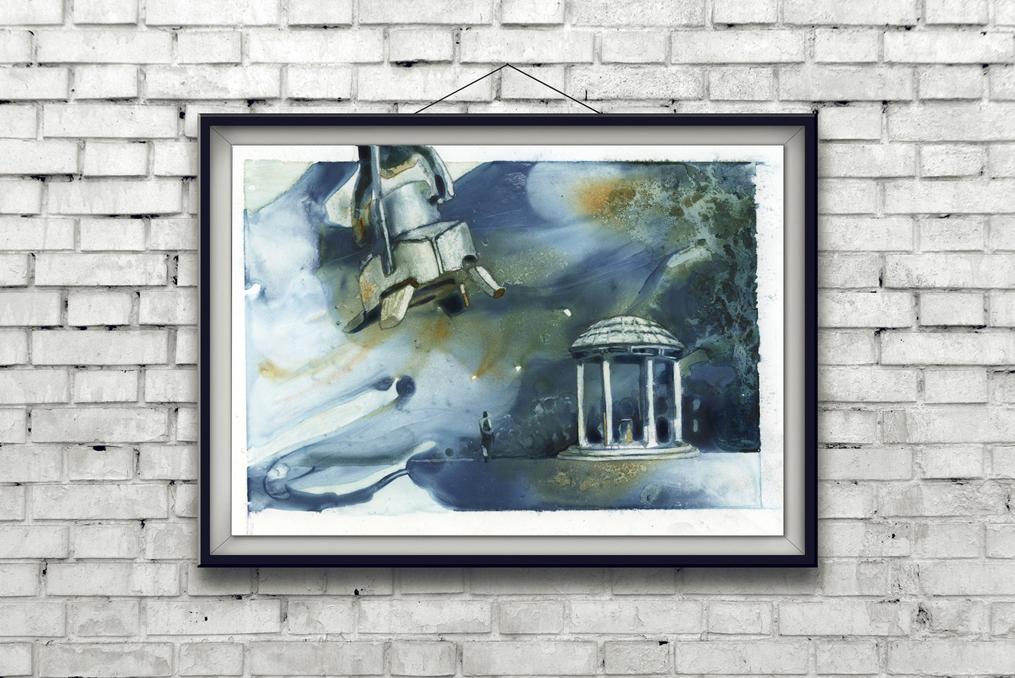 This UNC fine art print watercolor Old Well (print) brings elegance and school spirit into any space—ideal for alumni, professors, or Chapel Hill enthusiasts.