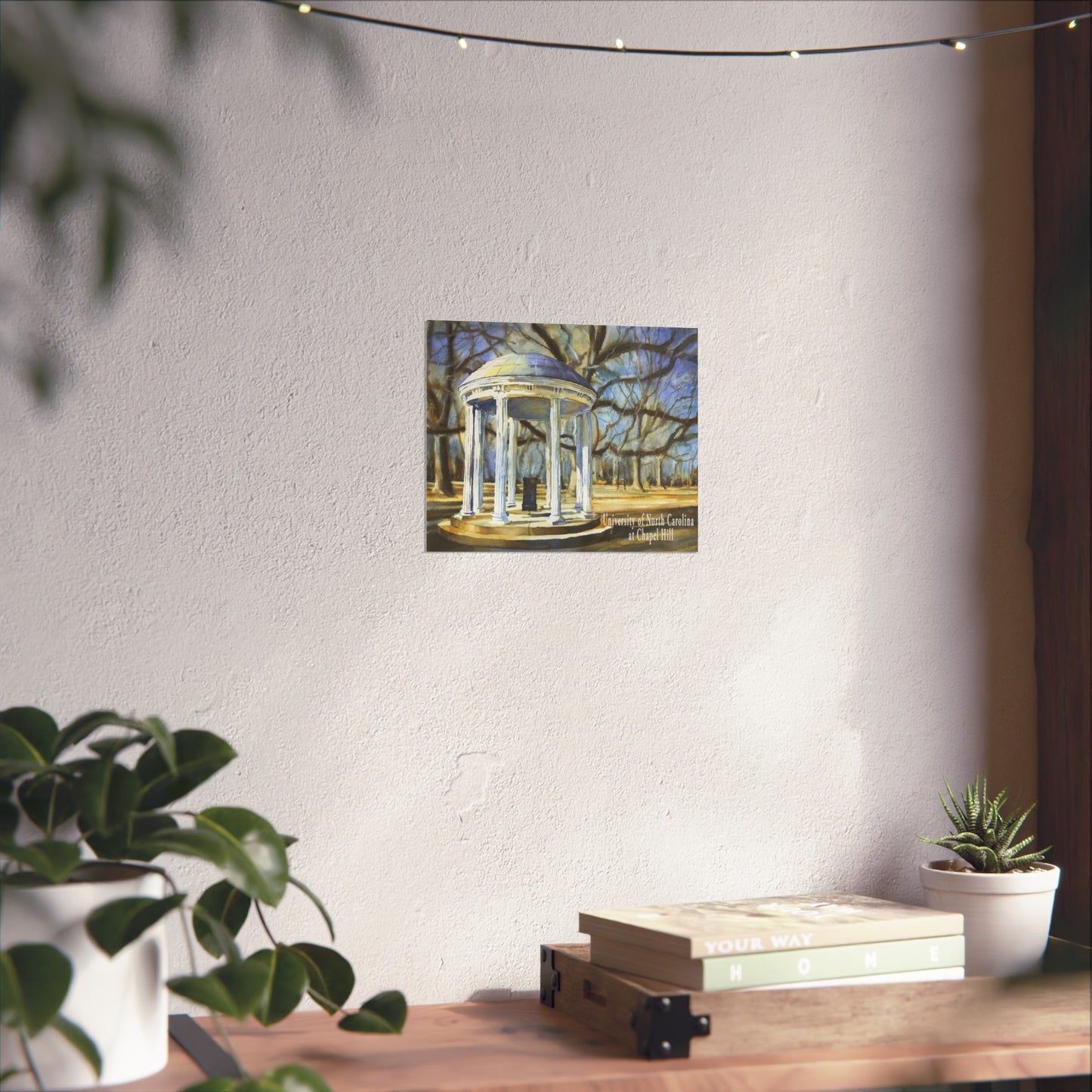 UNC Old Well Fine Art Poster — University of North Carolina Chapel Hill Print