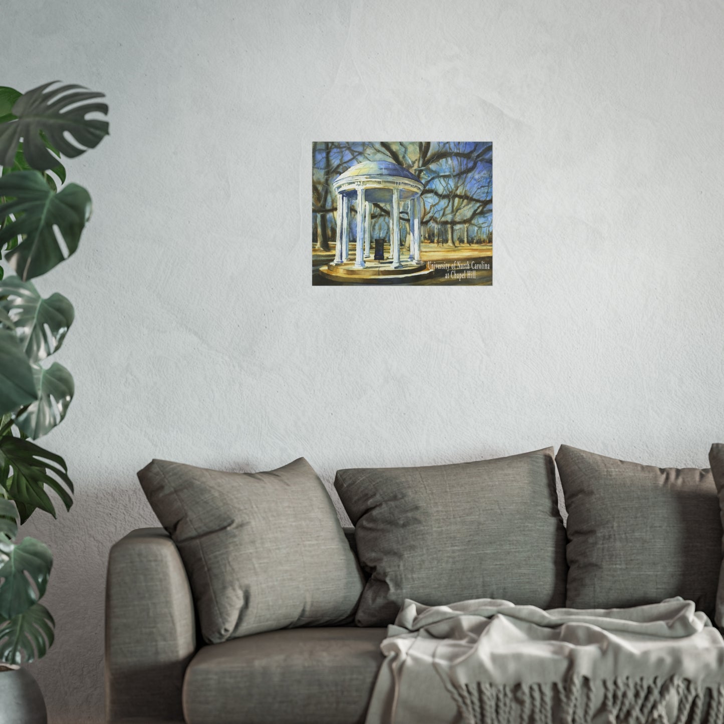 UNC Old Well Fine Art Poster — University of North Carolina Chapel Hill Print