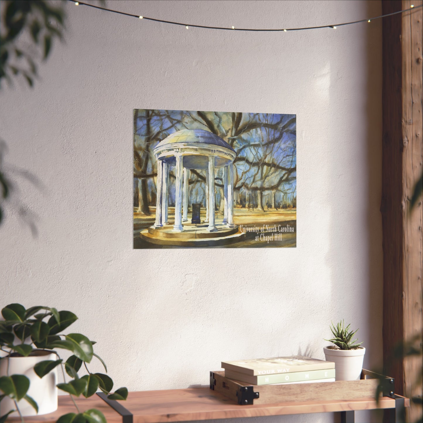 UNC Old Well Fine Art Poster — University of North Carolina Chapel Hill Print