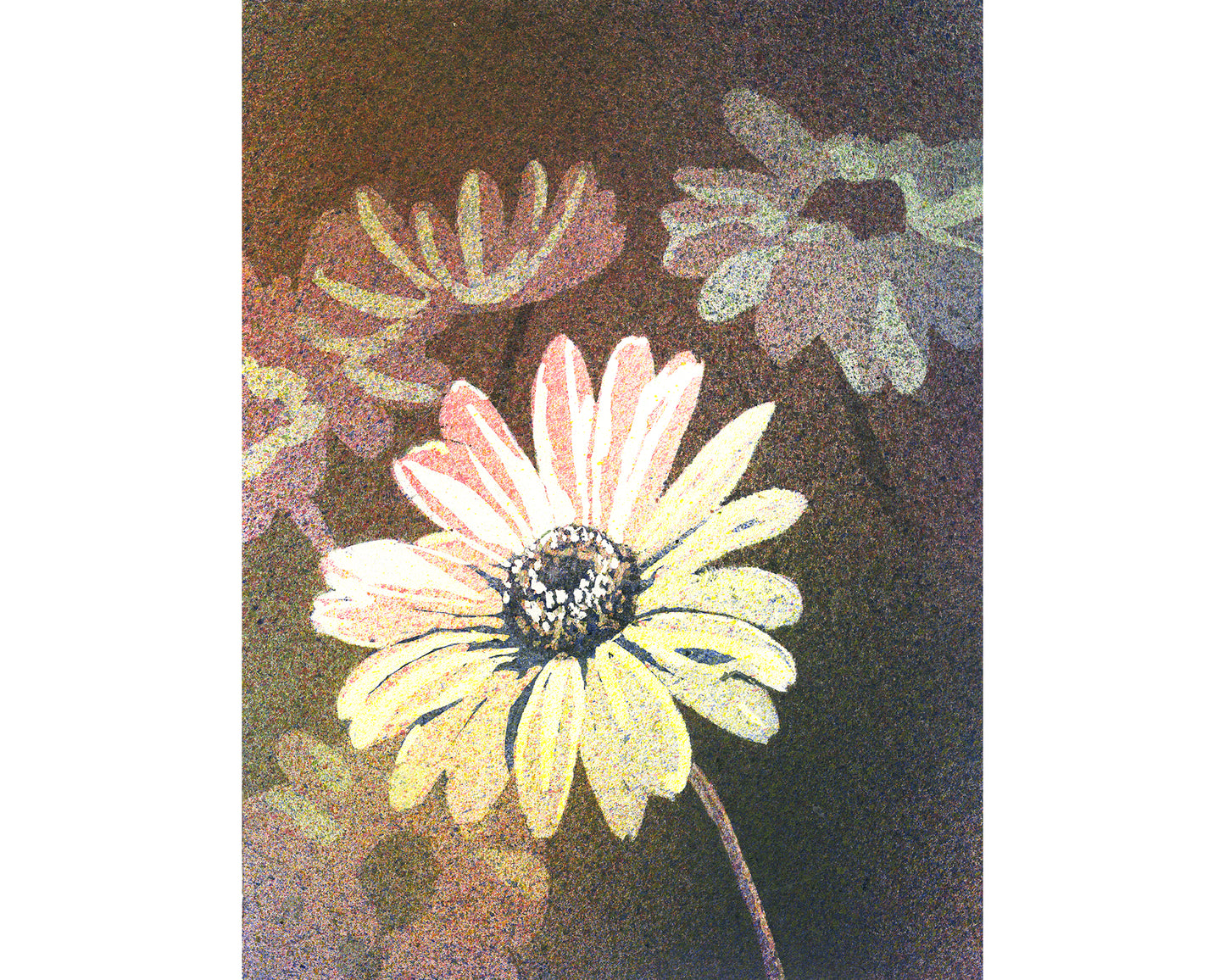 Daisy Bloom Fine Art Poster — Vintage Floral Wall Art Print Poster
