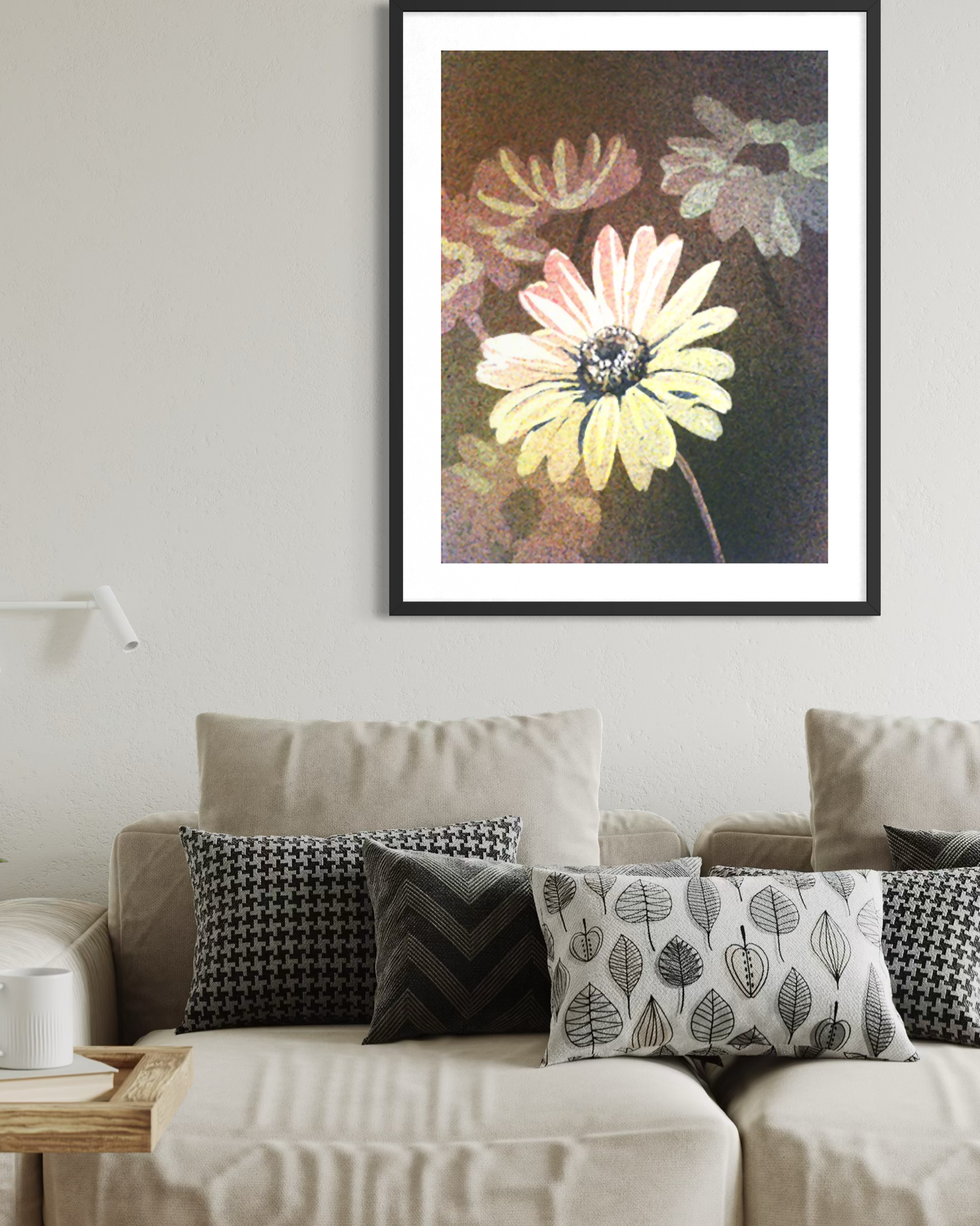 Daisy Bloom Fine Art Poster — Vintage Floral Wall Art Print Poster