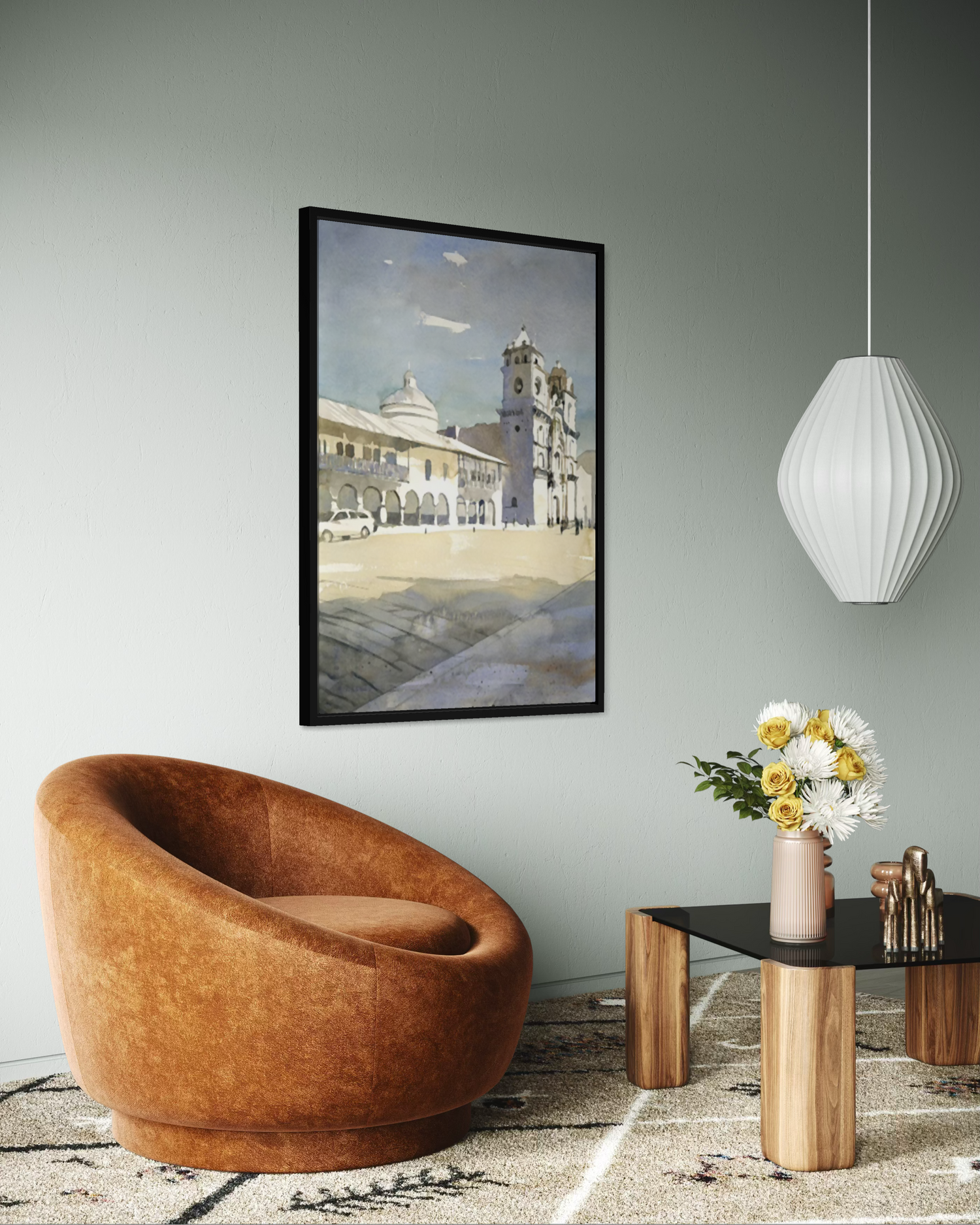 Cusco Peru Spanish Cathedral Sacred Valley- Peru print Poster