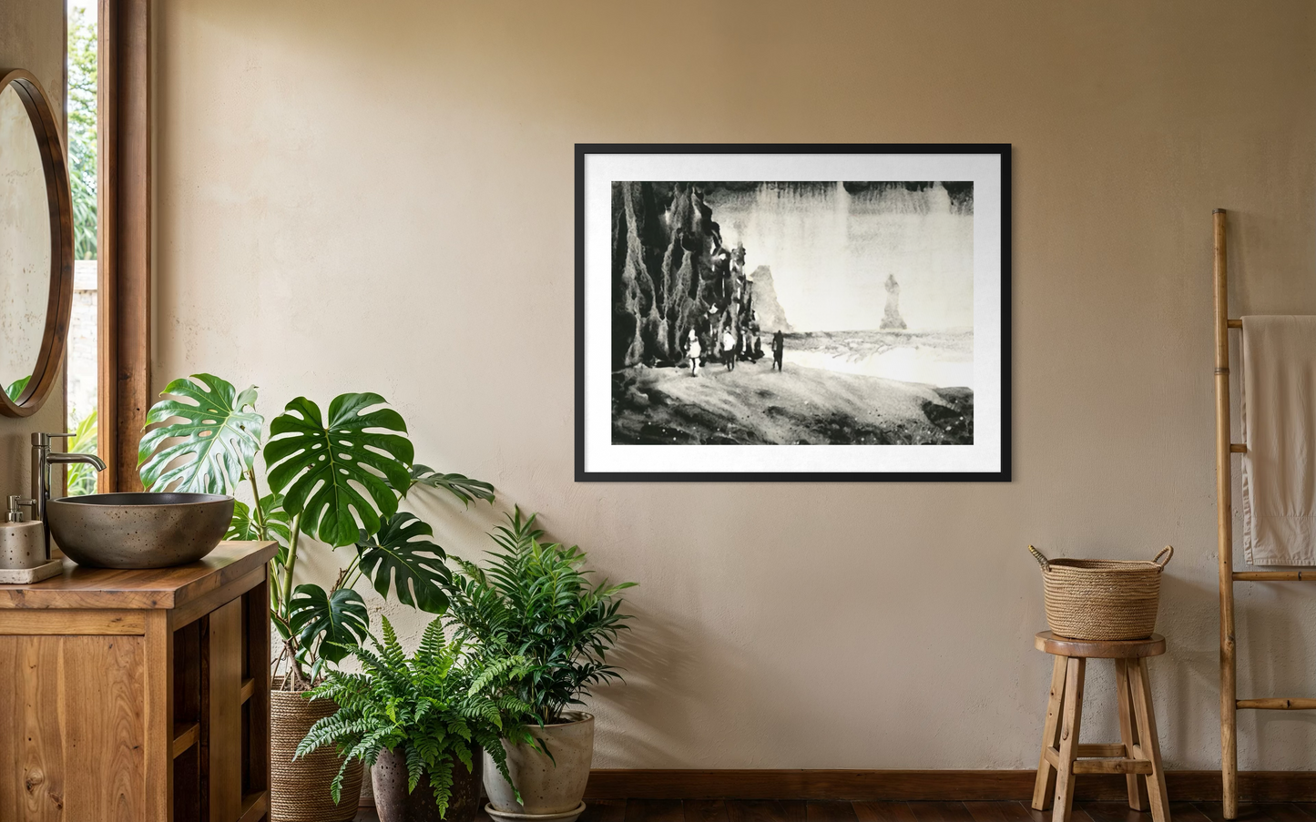 Rock of Cashel Ireland Castle Celtic Cross Landscape Watercolor Painting (print)