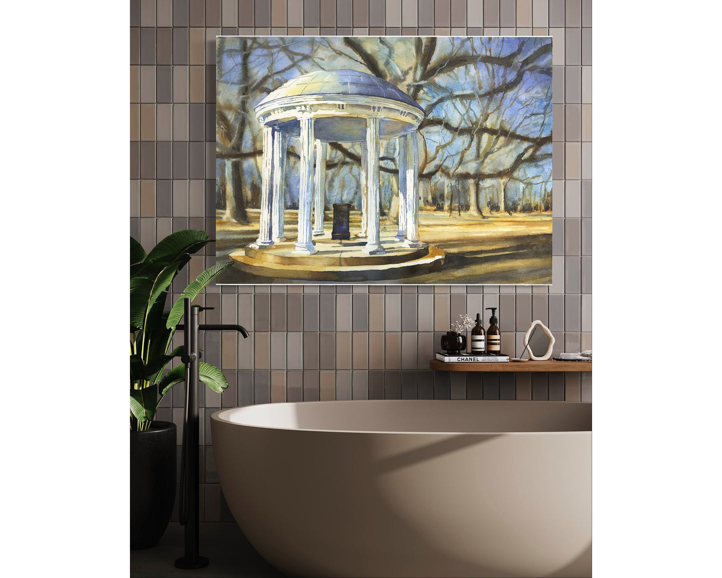 UNC Old Well Fine Art Poster — University of North Carolina Chapel Hill Print