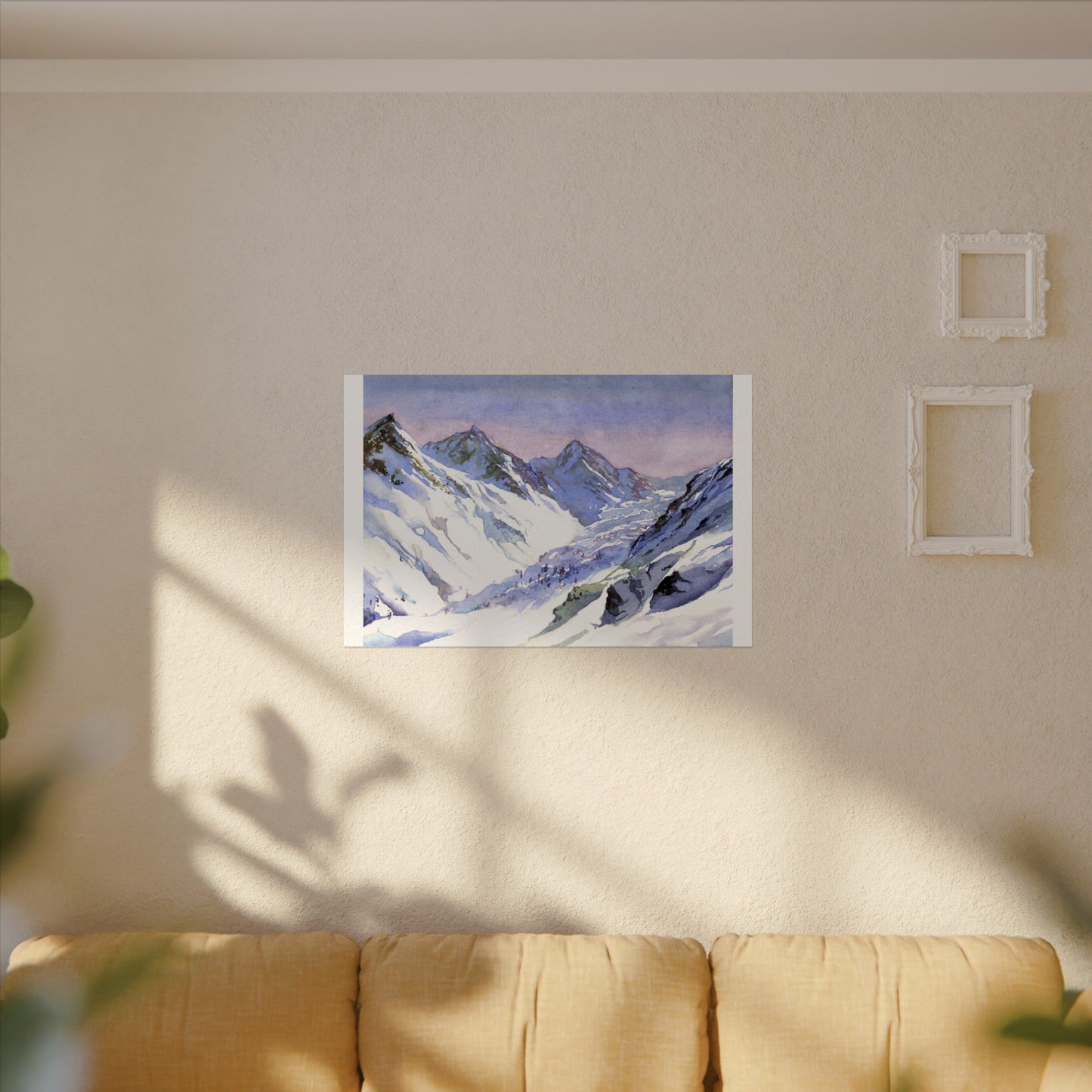 Snowy mountains Switzerland Alps Swiss landscape travel decor art for house snow European travel interior design