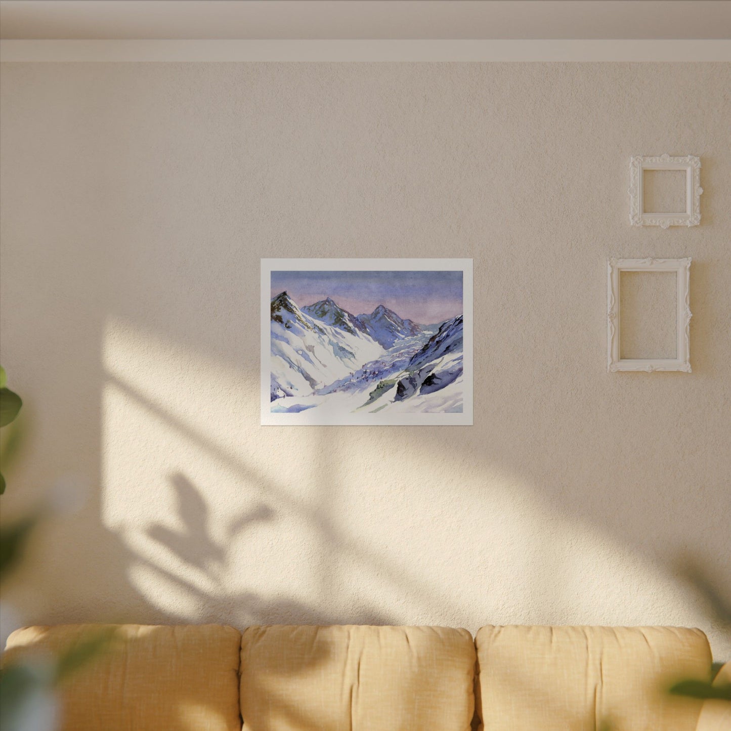 Snowy mountains Switzerland Alps Swiss landscape travel decor art for house snow European travel interior design