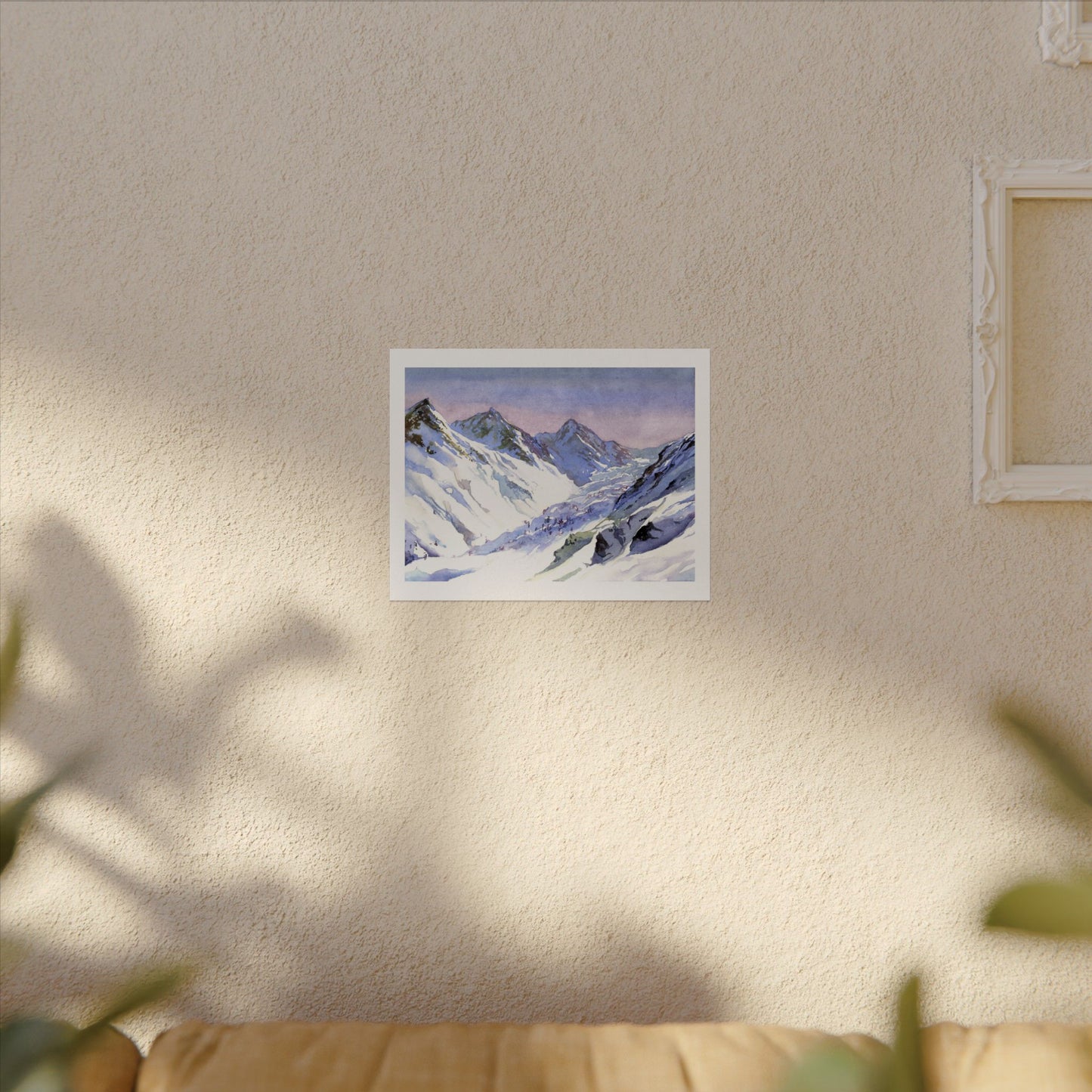 Snowy mountains Switzerland Alps Swiss landscape travel decor art for house snow European travel interior design