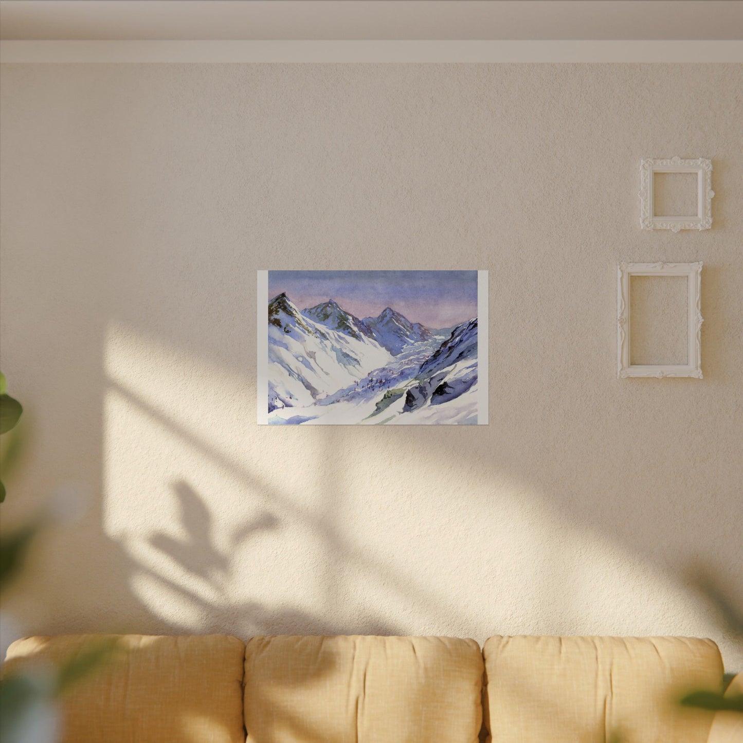 Snowy mountains Switzerland Alps Swiss landscape travel decor art for house snow European travel interior design