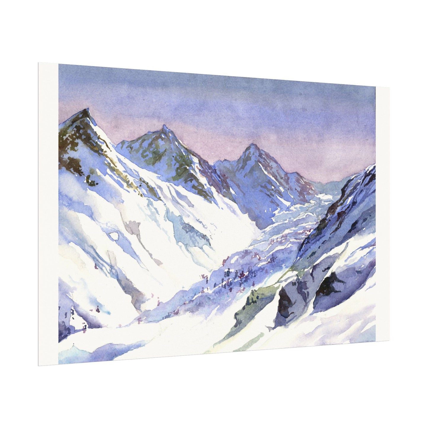 Snowy mountains Switzerland Alps Swiss landscape travel decor art for house snow European travel interior design
