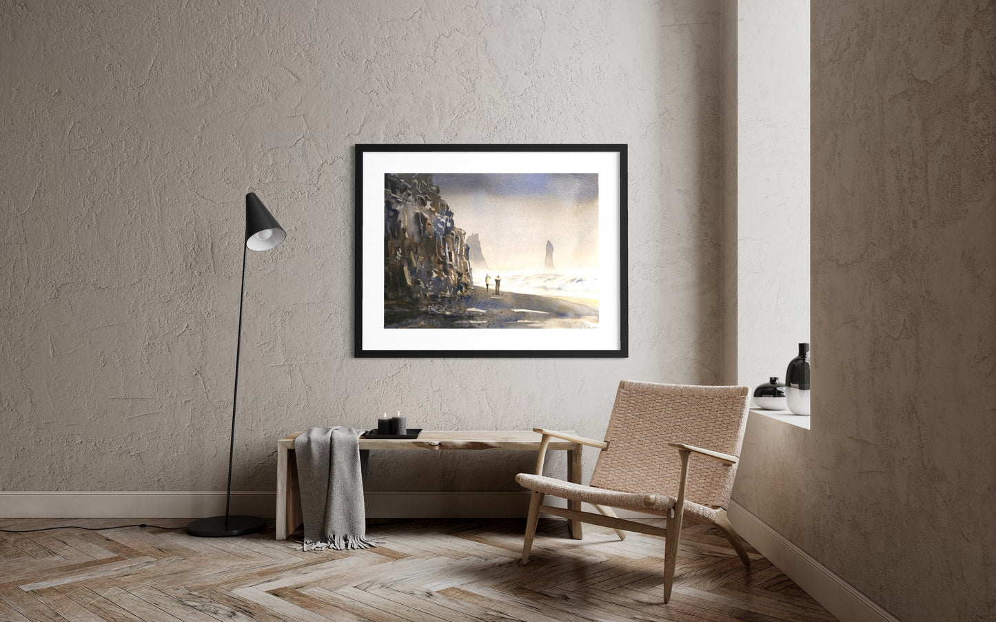 Caballo corriendo por la tundra: pintura de caballos, arte de caballos. Pintura de caballos acuarela batik paisaje pintura pared arte decoración del hogar caballo (impresión)