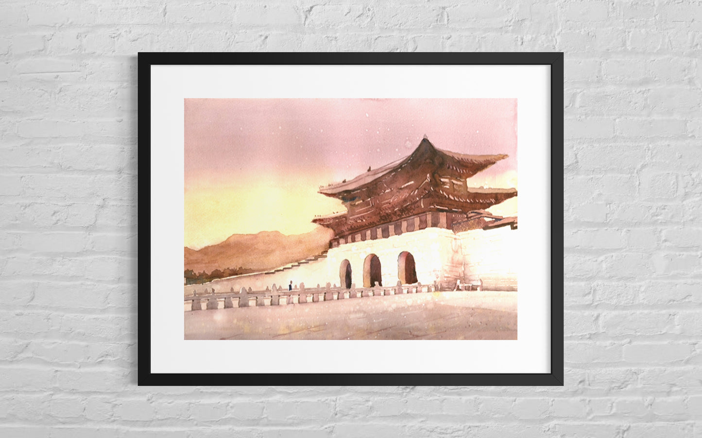 Caballo corriendo por la tundra: pintura de caballos, arte de caballos. Pintura de caballos acuarela batik paisaje pintura pared arte decoración del hogar caballo (impresión)