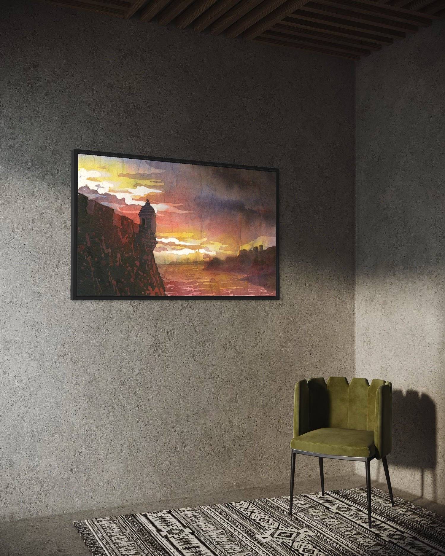 Professional watercolor by Ryan Fox, featured in Art of Watercolour magazine—authentic, handcrafted painting ideal for interior design upgrades and meaningful gifts for collectors or travelers