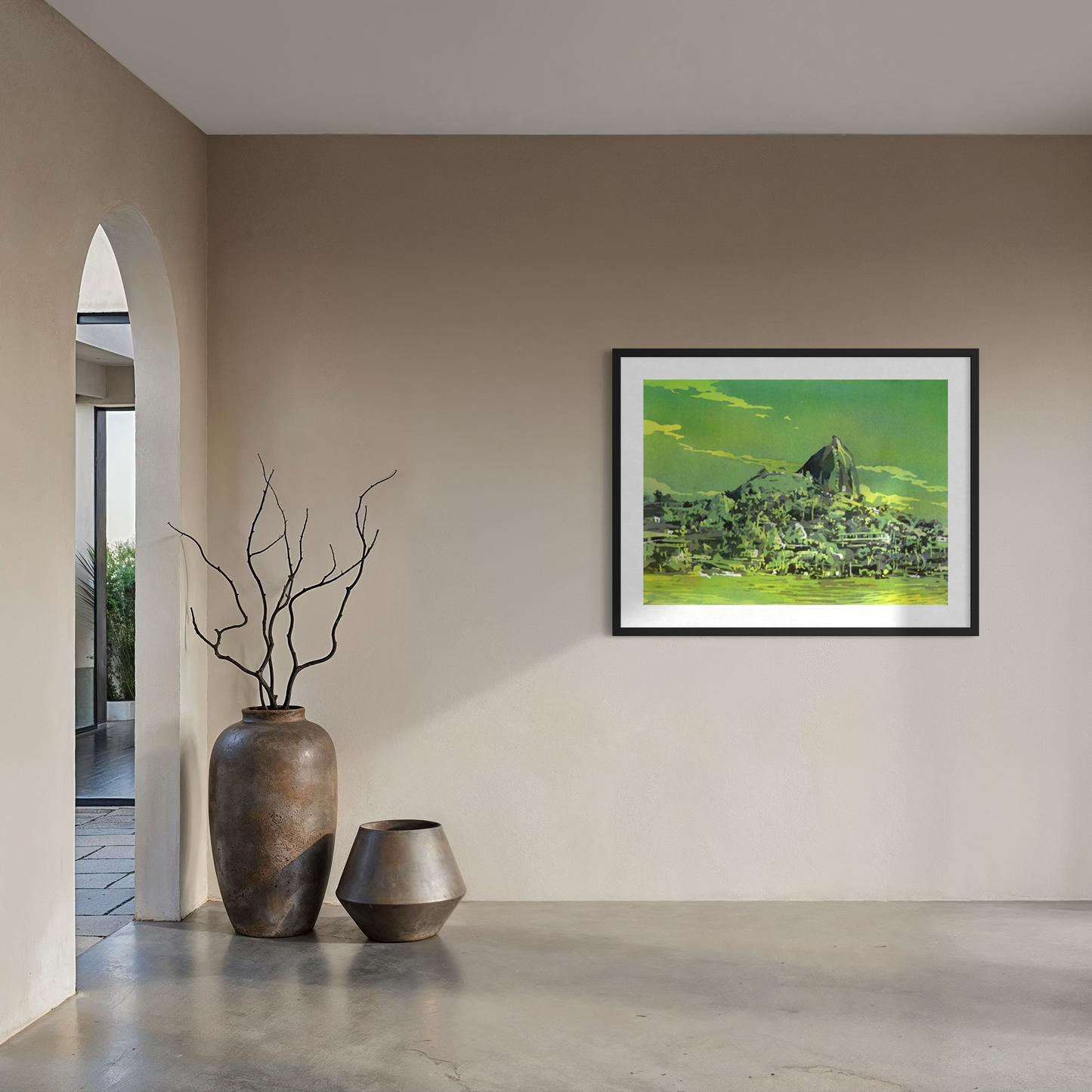 Caballo corriendo por la tundra: pintura de caballos, arte de caballos. Pintura de caballos acuarela batik paisaje pintura pared arte decoración del hogar caballo (impresión)