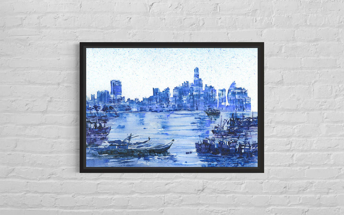 Panama City Central America harbor trendy wall art handmade home decor skyline nautical boat travel essential (original)