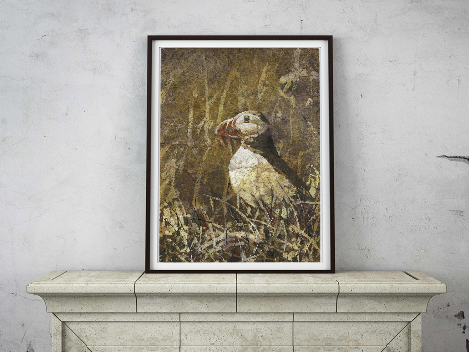 Puffin artwork kids room fine art print