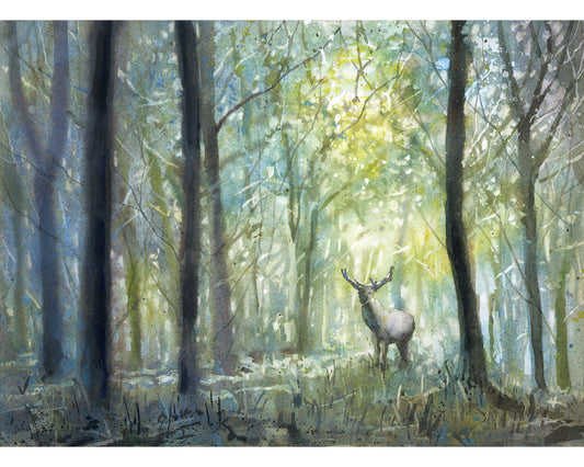 Caballo corriendo por la tundra: pintura de caballos, arte de caballos. Pintura de caballos acuarela batik paisaje pintura pared arte decoración del hogar caballo (impresión)