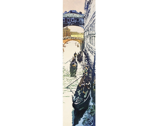 Bridge of Sighs painting Venice, Italy. Impressionistic painting of Bridge of Sighs in Italy wall art Venice print Italy home decor colorful (print)